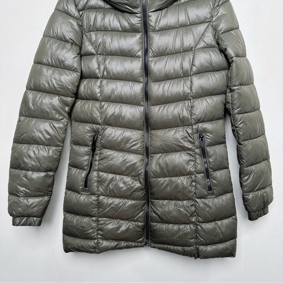 Point Zero Womens Small Pro Long Mid Weight Puffer Jacket Juniper - Picture 4 of 16